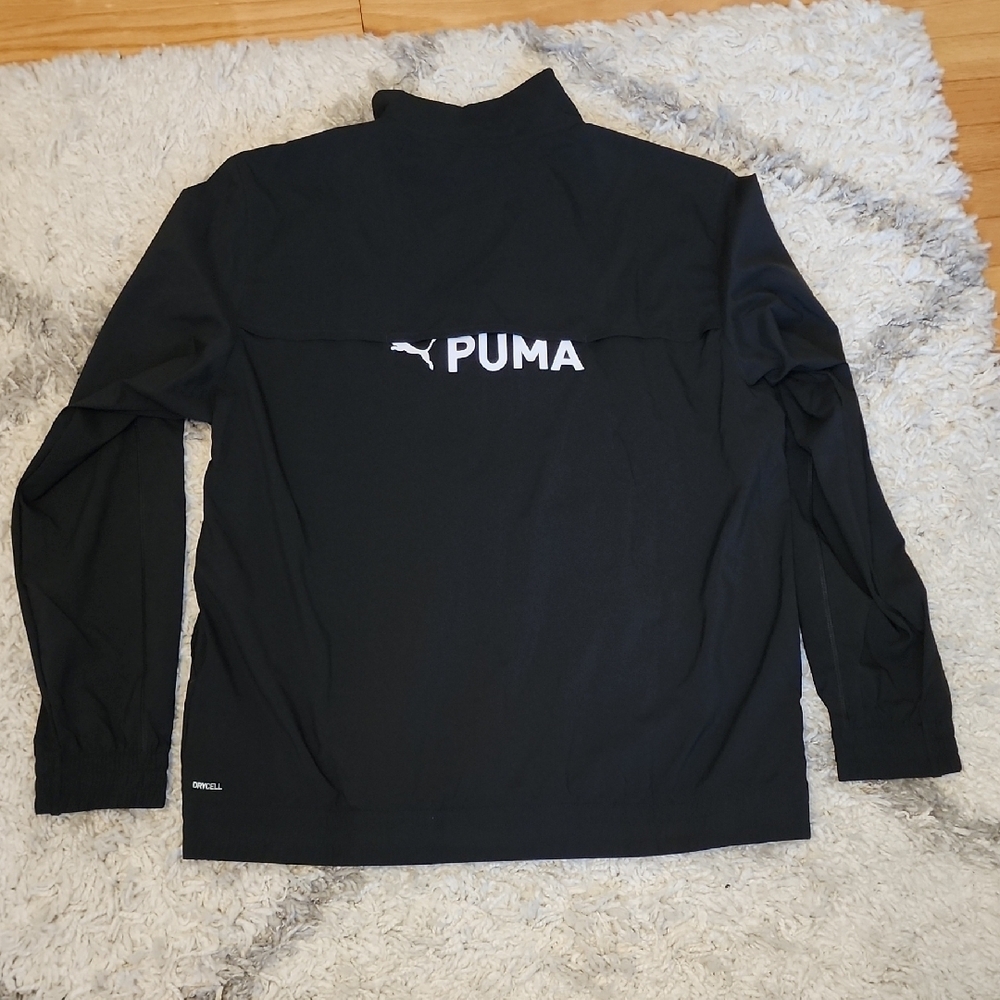 Puma Men's Black Windbreaker Jacket - Picture 3 of 3